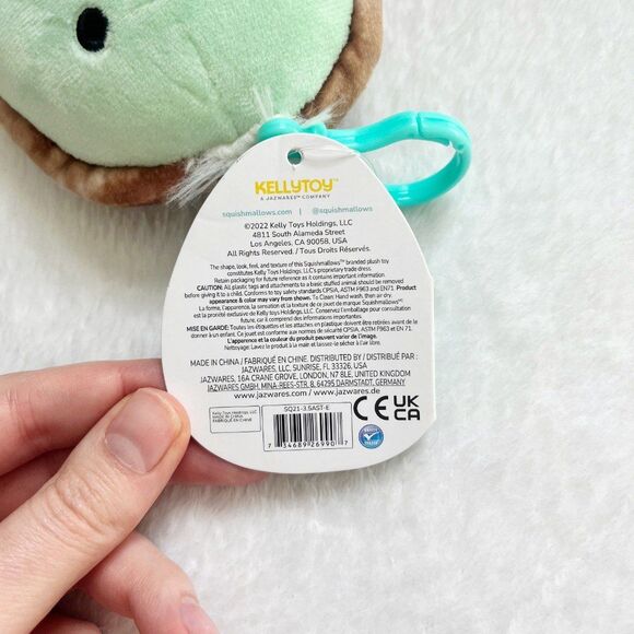 Squishmallow Antoni The Sea Turtle Clip - Picture 5 of 5